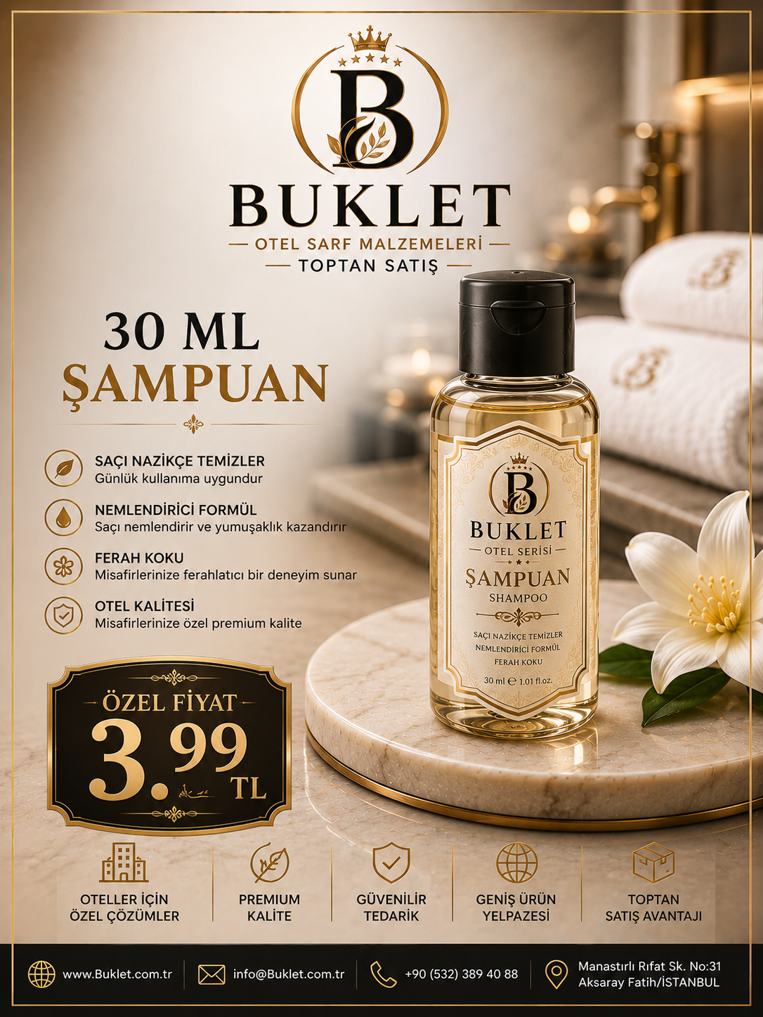 30 ml. Şampuan